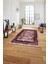 Çerçeveli Otantik Desen Detaylı Yıkanabilir Kaymaz Yolluk Mutfak Salon Halısı, Çerçeveli-115-Bordo, 1