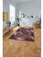 Çerçeveli Modern Göbekli Desen Yıkanabilir Kaymaz Yolluk Mutfak Salon Halısı, Çerçeveli-111-Bordo, 3