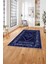 Baskılı Etnik Klasik Model Yıkanabilir Kaymaz Yolluk Mutfak Salon Halısı, Etnik-33-Lacivert, 1