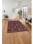 Baskılı Etnik Geleneksel Klasik Yıkanabilir Kaymaz Yolluk Mutfak Salon Halısı, Etnik-40-Bordo, 3
