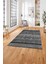 Baskılı Etnik Sade Desen Yıkanabilir Kaymaz Yolluk Mutfak Salon Halısı, Etnik-38-Gri, 1