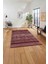 Baskılı Etnik Sade Desen Yıkanabilir Kaymaz Yolluk Mutfak Salon Halısı, Etnik-38-Bordo, 3