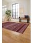 Baskılı Etnik Sade Desen Yıkanabilir Kaymaz Yolluk Mutfak Salon Halısı, Etnik-38-Bordo, 4