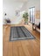 Etnik Model Dekoratif Baskılı Yıkanabilir Kaymaz Yolluk Mutfak Salon Halısı, Etnik-47-Gri, 3