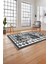 Etnik Kilim Model Dijital Baskılı Yıkanabilir Kaymaz Yolluk Mutfak Salon Halısı, Etnik-30-Gri, 2
