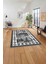 Etnik Kilim Model Dijital Baskılı Yıkanabilir Kaymaz Yolluk Mutfak Salon Halısı, Etnik-30-Gri, 3