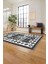 Etnik Kilim Model Dijital Baskılı Yıkanabilir Kaymaz Yolluk Mutfak Salon Halısı, Etnik-30-Gri, 4