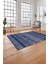 Baskılı Etnik Sade Desen Yıkanabilir Kaymaz Yolluk Mutfak Salon Halısı, Etnik-38-Lacivert, 2
