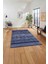 Baskılı Etnik Sade Desen Yıkanabilir Kaymaz Yolluk Mutfak Salon Halısı, Etnik-38-Lacivert, 3