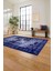 Baskılı Etnik Modern Desen Yıkanabilir Kaymaz Yolluk Mutfak Salon Halısı, Etnik-43-Lacivert, 4