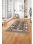 Etnik Modern Dijital Baskı Yıkanabilir Kaymaz Yolluk Mutfak Salon Halısı, Etnik-27-Kahve, 1