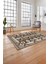 Etnik Modern Dijital Baskı Yıkanabilir Kaymaz Yolluk Mutfak Salon Halısı, Etnik-27-Kahve, 2