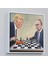 - Çerçeveli Donald Trump - Vladimir Putin Santranç Oynarken TABLOSU-8316 4