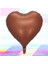 Çikolata Saten Kalp Folyo Balon 18 Inç 46 cm 1