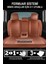 Mini Cooper Clubman 1.5 136 Turkiye Paketi 2017 Uyumlu Deri Kokma Terletme Yapmaz Tam Set Oto Koltuk Kılıfı Taba 4