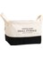 Yazı Baskılı Organizer Sepet 20 x 16 x 14 cm 2