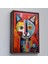 - Çerçeveli Pablo Picasso Tarzı - Soyut Renkli Kedi TABLO-7372 2