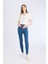 Jegging Yüksek Bel Bilek Boy Dar Paça Basic Düz Jean Pantolon B7498AX25SP 4