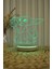 Baby yoda , star wars - 3 boyutlu 16 renk dekoratif gece lambası 3d 1