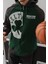 Celtıc Boston Yeşil Füme Celtıc Boston Yeşil Beyaz 3 Iplik Şardonlu Kapüşonlu Sweat Kaliteli Kışlık Fermuarlı Hırka 1
