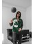 Celtıc Boston Yeşil Füme Celtıc Boston Yeşil Beyaz 3 Iplik Şardonlu Kapüşonlu Sweat Kaliteli Kışlık Fermuarlı Hırka 2