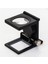 28X28 mm Katlanır Sayaçlı Metal Lüp 2 LED Işıklı Büyüteç Tekstil TH-9005A 1