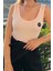 Crystal Şerit Taşlı Slim Fit Kolsuz T-Shirt Kalın Askılı Siyah Kadın Atlet 2