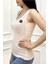 Crystal Şerit Taşlı Slim Fit Kolsuz T-Shirt Kalın Askılı Siyah Kadın Atlet 4