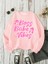 Sweatshirt Boss Babe Vibes Baskılı 3 Iplik Kalın Pembe Sevgili Kombin 3