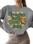 Sweatshirt Create Your Own Path Baskılı 3 Iplik Kalın Gri Sevgili Kombin 1