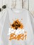 Sweatshirt Born To Burn Baskılı 3 Iplik Kalın Beyaz Sevgili Kombin 4
