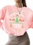 Sweatshirt Christmas Sweater Baskılı 3 Iplik Kalın Pembe Sevgili Kombin 1