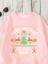 Sweatshirt Christmas Sweater Baskılı 3 Iplik Kalın Pembe Sevgili Kombin 4