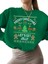 Sweatshirt Christmas Sweater Baskılı 3 Iplik Kalın Yeşil Sevgili Kombin 1