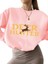Sweatshirt Deer Hunter Club Baskılı 3 Iplik Kalın Pembe Sevgili Kombin 1