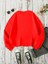 Sweatshirt Creative Spark Baskılı 3 Iplik Kalın Kırmızı Sevgili Kombin 2