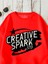 Sweatshirt Creative Spark Baskılı 3 Iplik Kalın Kırmızı Sevgili Kombin 4
