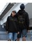 Love Cat Renkli Kedicik Baskılı Sevgili Sweatshirt 2'li Set 1