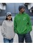 Fincan Taşıyan Insan Figür Baskılı Kapşonlu Sevgili Sweatshirt 2'li Set 1