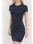Kadın Bisiklet Yaka Slim Fit Kısa Elbise Lacivert - MS0000515 5