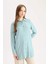 Regular Fit Basic Düz Uzun Kollu Tesettür Gömlek Tunik Z3538AZ25SP 3