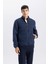 Slim Fit Dar Kesim Dik Yaka Lastikli ve Fermuarlı Su Geçirmez Mont D7532AX25SP 1
