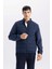 Slim Fit Dar Kesim Dik Yaka Lastikli ve Fermuarlı Su Geçirmez Mont D7532AX25SP 3
