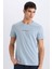 %100 Pamuk Slim Fit Dar Kesim Bisiklet Yaka Baskılı Kısa Kollu Tişört X3932AZ25SM 1