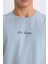 %100 Pamuk Slim Fit Dar Kesim Bisiklet Yaka Baskılı Kısa Kollu Tişört X3932AZ25SM 5