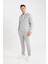 Slim Fit Dar Kesim Polo Yaka Fermuarlı Mevsimlik Baharlık Mont D7533AX25SP 2