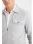 Slim Fit Dar Kesim Polo Yaka Fermuarlı Mevsimlik Baharlık Mont D7533AX25SP 5