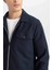 Slim Fit Dar Kesim Polo Yaka Fermuarlı Mevsimlik Baharlık Mont D7533AX25SP 5