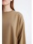 Regular Fit Bisiklet Yaka Basic Düz Sweatshirt Tunik D4800AX24AU 5