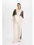 Fit NBA Wordmark Kalın Eşofman Altı Wide Leg Geniş Bol Paça Cepli Standart Boy D0686AX24AU 3
